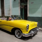 Yellow cab in Havana