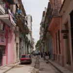 Steet under construction in Havana